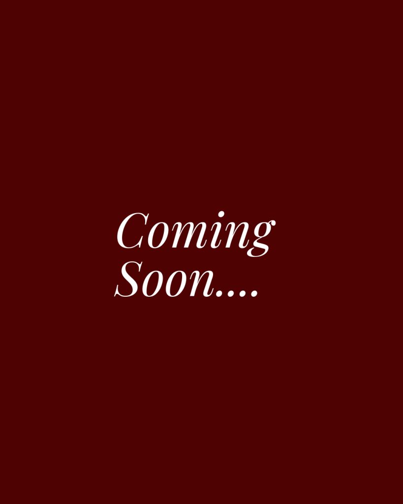 Maroon Image that says "Coming Soon"